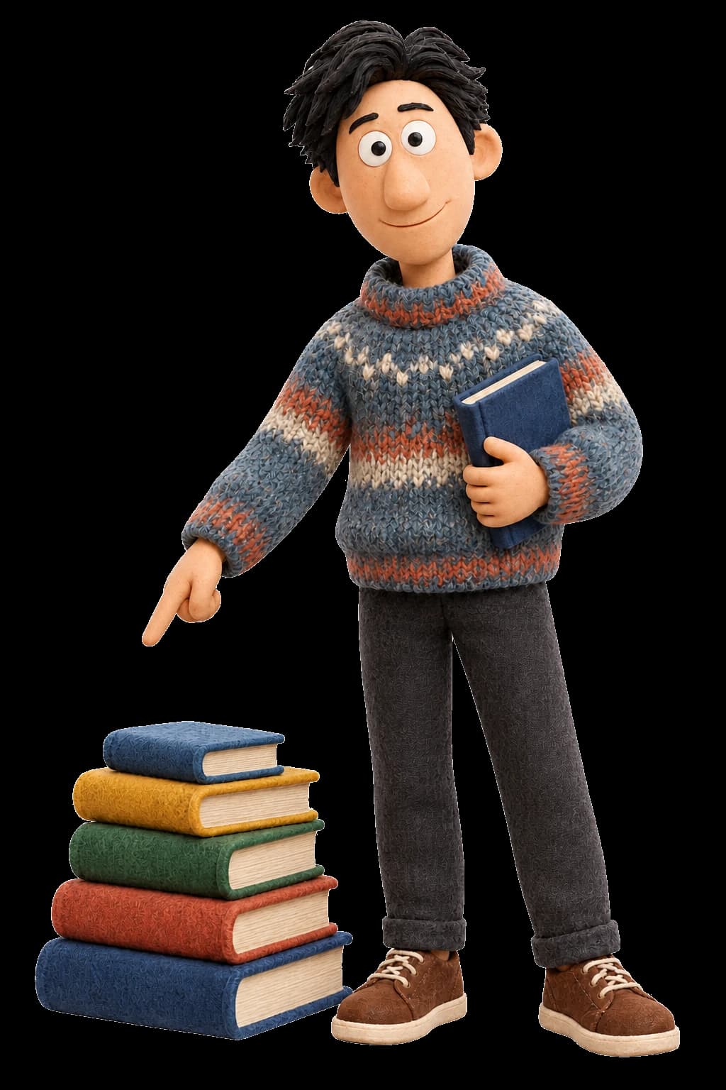 A Tutorly tutor pointing toward a range of subjects and learning levels